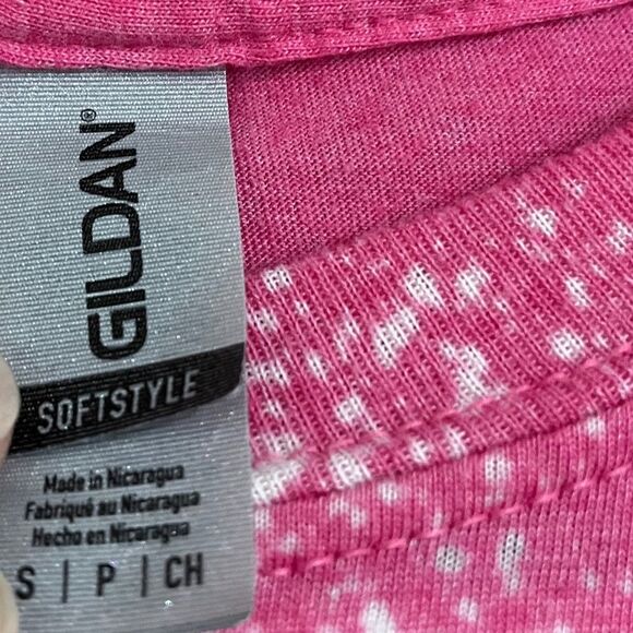 Rare & Collectible Pink Multi Brand Designer Logos Customized Shirt Sz-S - Picture 3 of 4